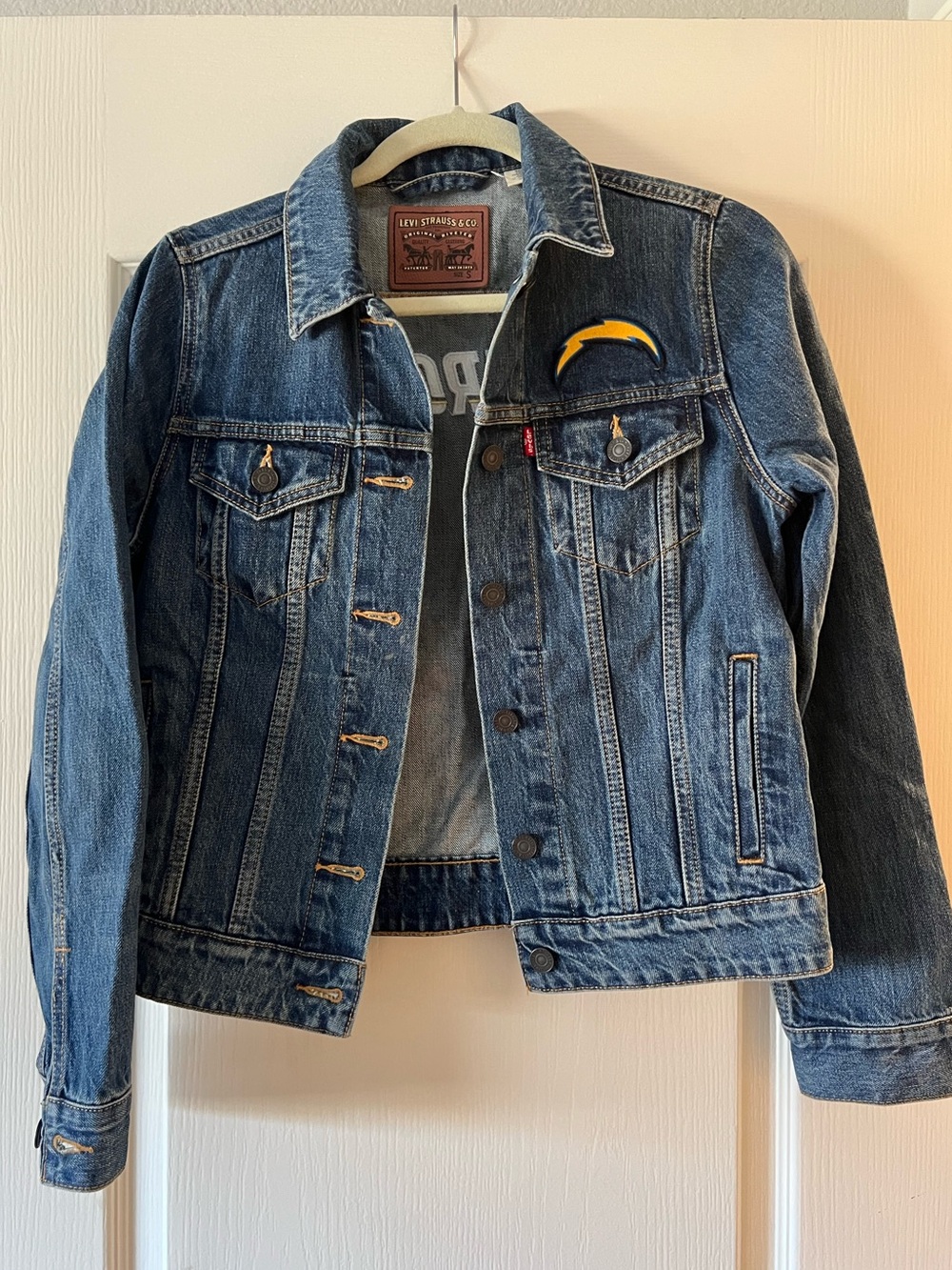 Chargers Levi's Blue Denim Jacket